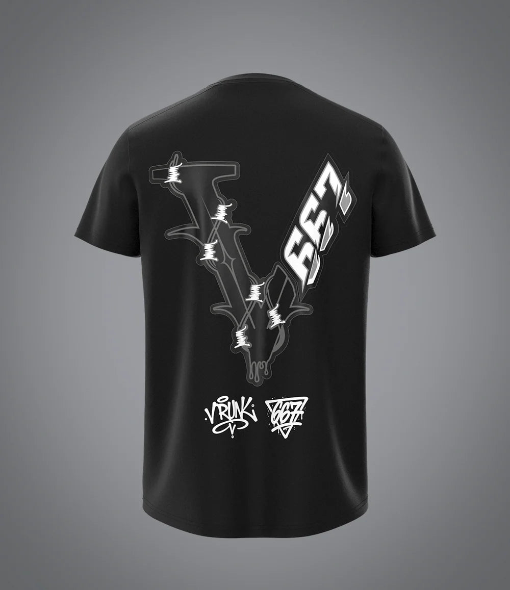 T-shirt noir VRUNK X 667