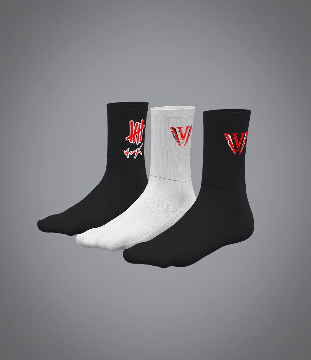 Pack chaussettes Trace Rouge
