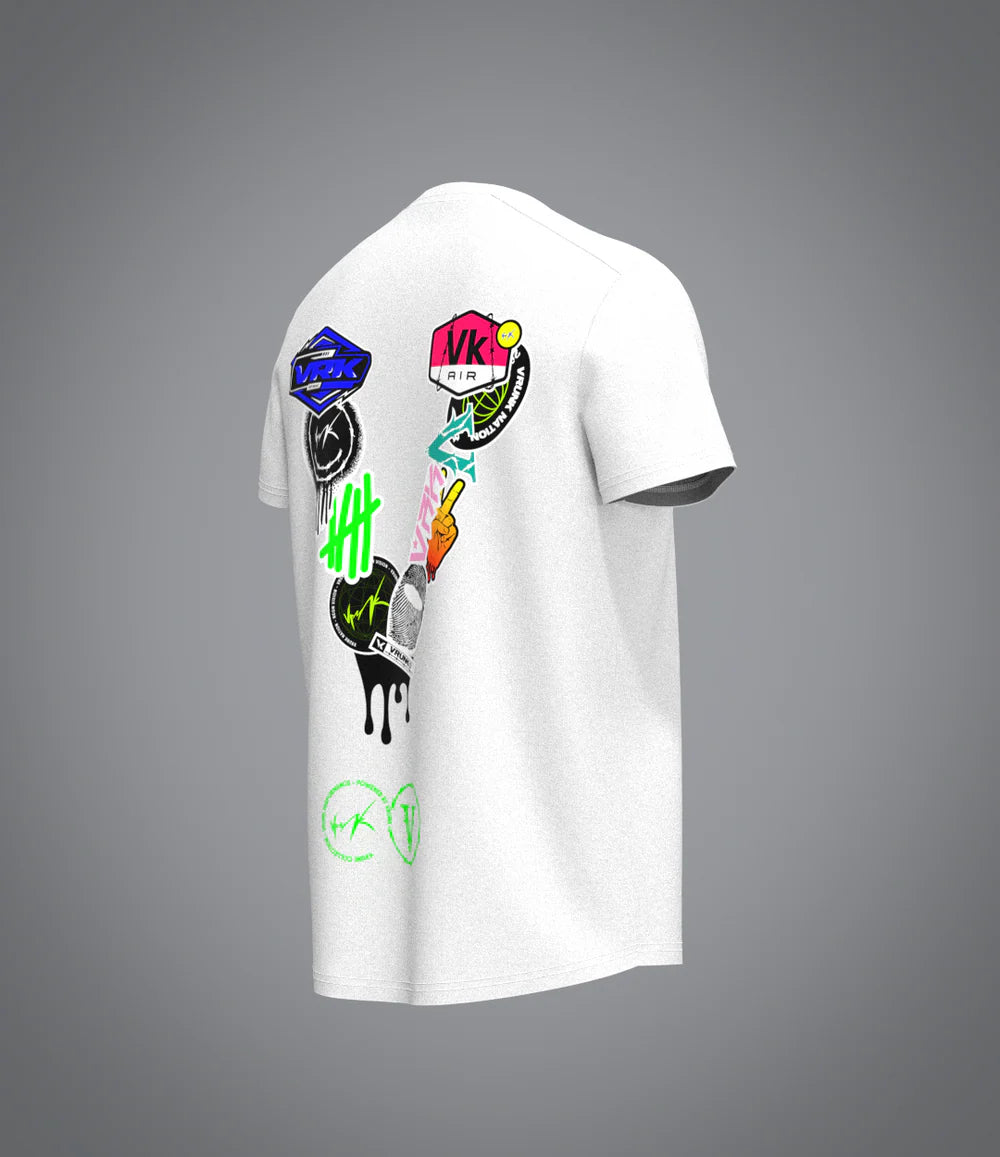 Tee-Shirt Stick The World Blanc